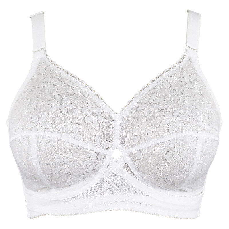 Berlei White Bra B510 Bra Classic Non-Wired Bra From Berlei Lingerie Cross Front