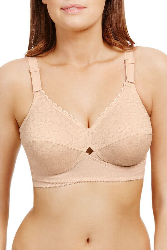 Berlei Nude Bra B510 Bra Classic Non-Wired Bra From Berlei Lingerie Cross Front