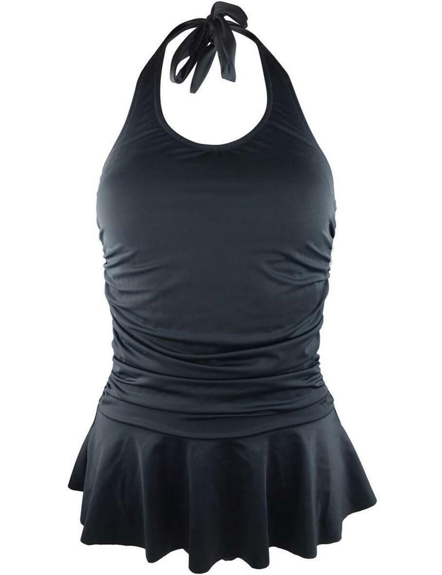 Pour Moi Black Skirted Swimming Costume