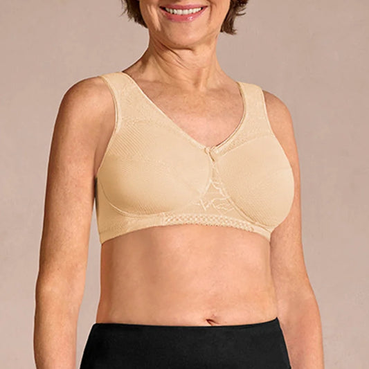  Womens Nancy Non-Wired Pocketed Mastectomy Bra Nude 36DD