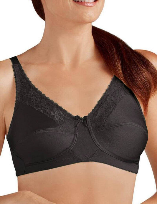 Amoena Nancy Mastectomy Pocketed Bra - Black