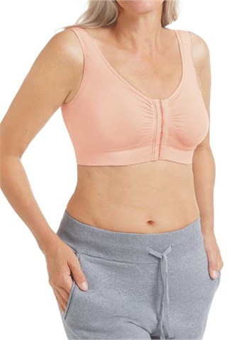 Amoena Clara Pocketed Front Closure Mastectomy Bra Top