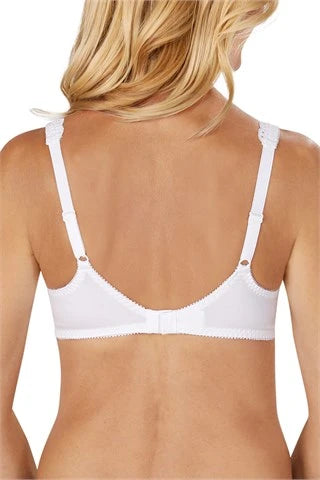 Amoena Jasmin Lace Mastectomy Pocketed Bra - White