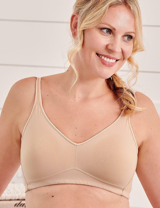 Amoena womens Ruth Cotton Wire-free bras, Nude, 32-34 32-34AA A US at   Women's Clothing store: Bras