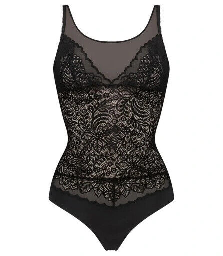 Triumph Amourette Spotlight All In One Black Bodysuit