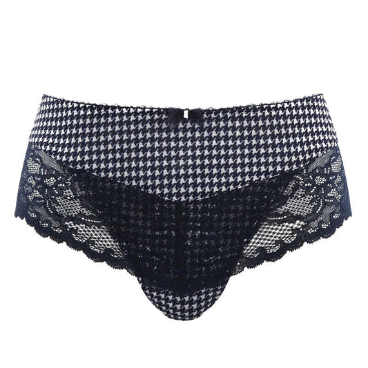 Panache Jasmine Briefs Navy Dogtooth Brand New Panache Knickers 6955