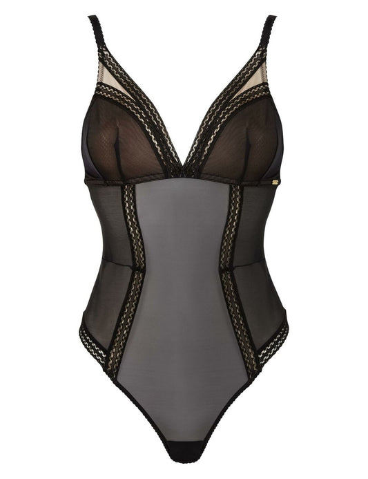 Gossard Sheer Seduction Black Body All In One Sexy Bodysuit