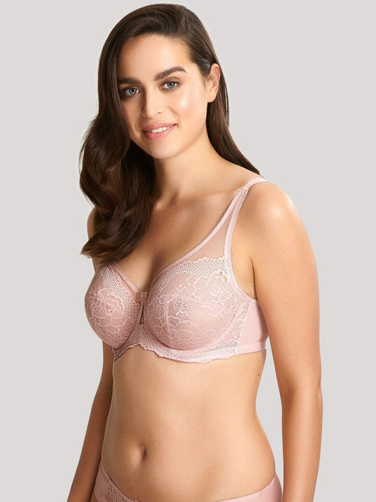 Panache Arla Balconette Bra Pearl Blush Underwired Bra Lace Bra