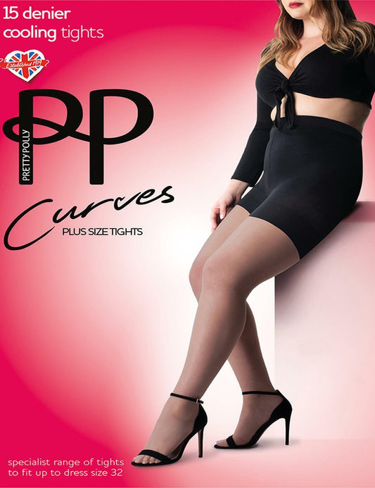 Pretty Polly Curves 15 Denier Cooling Plus Size Tights