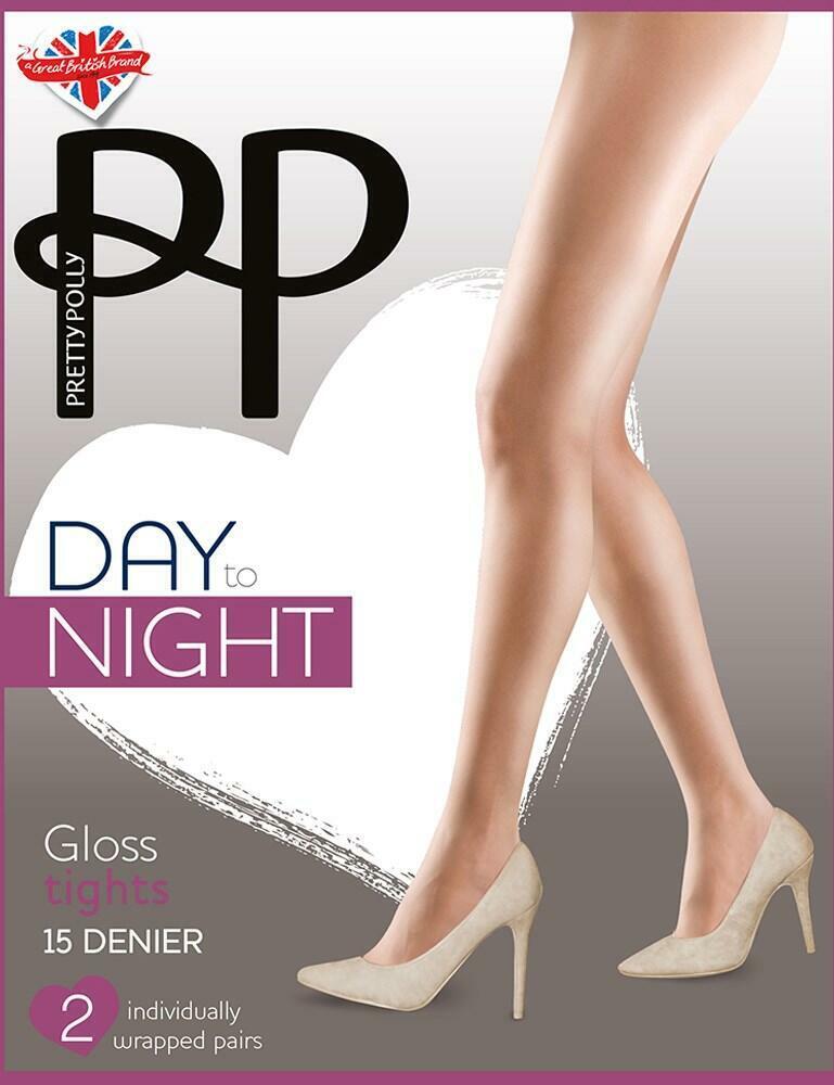 Pretty Polly 15 Denier Day To Night Gloss Tights - 2 Pack