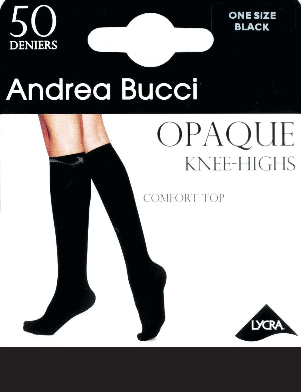 Andrea Bucci Comfort Top 50 Denier Knee Highs